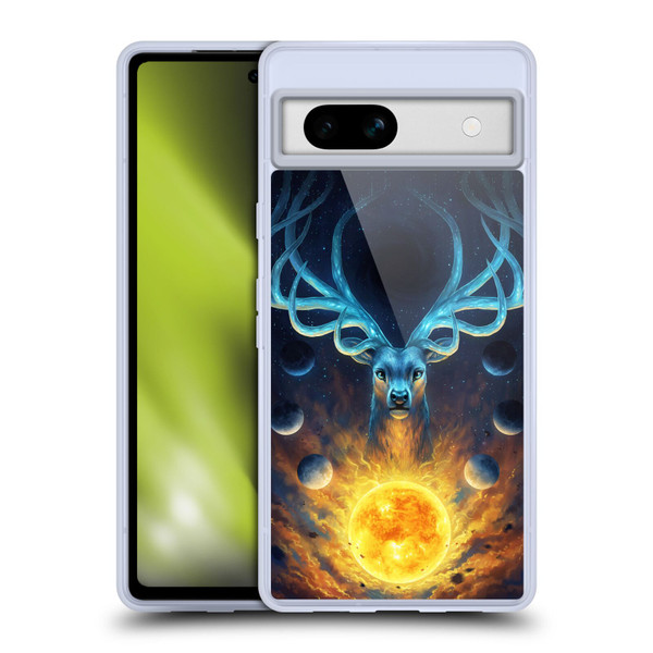 Jonas "JoJoesArt" Jödicke Wildlife 2 Celestial Soft Gel Case for Google Pixel 7a