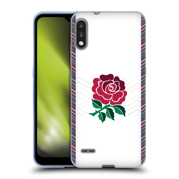 England Rugby Union 2024/25 Crest Kit Home Soft Gel Case for LG K22