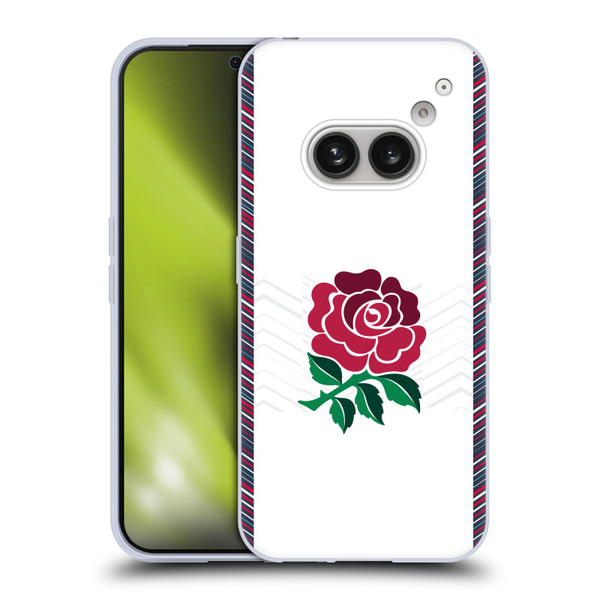 England Rugby Union 2024/25 Crest Kit Home Soft Gel Case for Nothing Phone (2a)