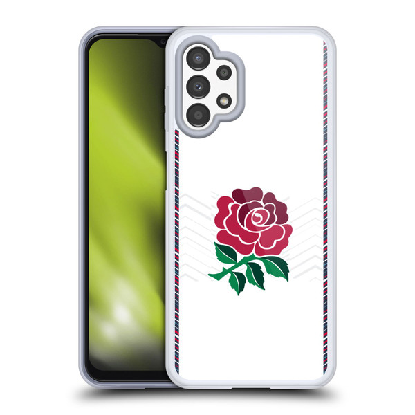 England Rugby Union 2024/25 Crest Kit Home Soft Gel Case for Samsung Galaxy A13 (2022)