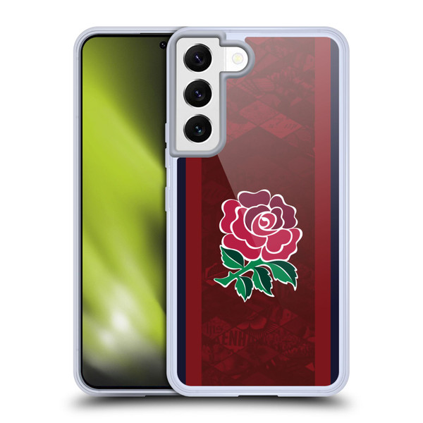 England Rugby Union 2024/25 Crest Kit Alternate Soft Gel Case for Samsung Galaxy S22 5G