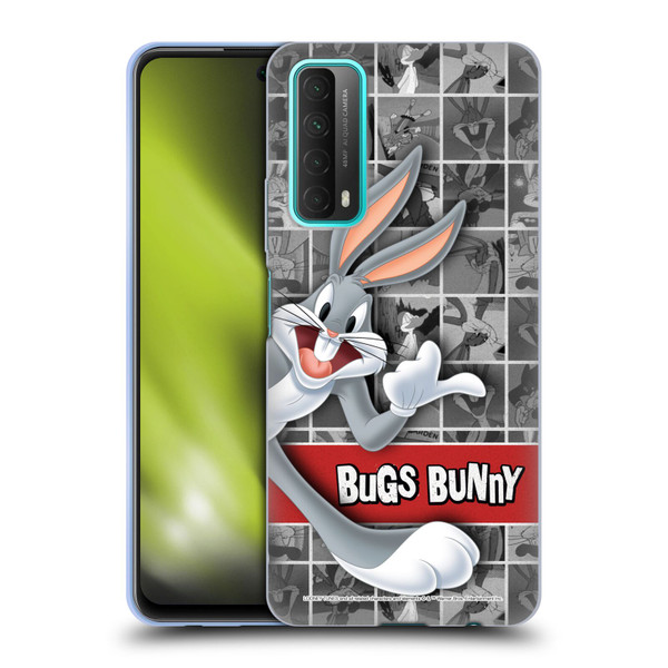 Looney Tunes Bugs Bunny Tiles Soft Gel Case for Huawei P Smart (2021)
