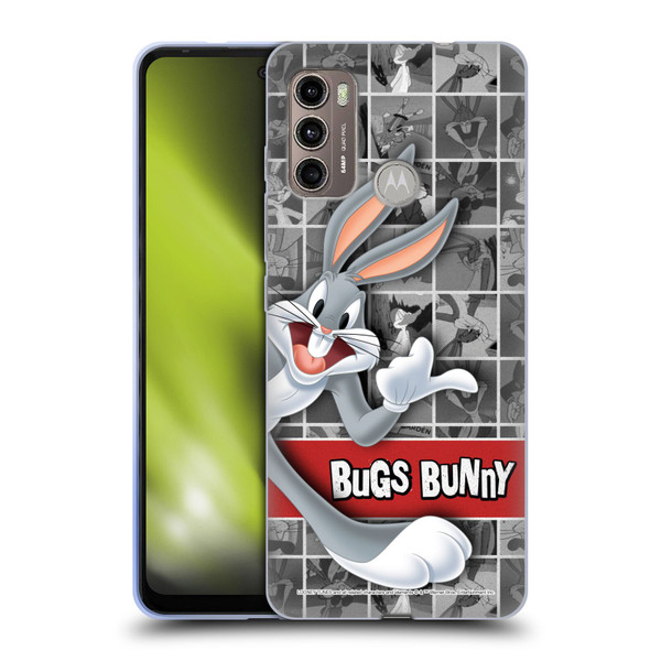 Looney Tunes Bugs Bunny Tiles Soft Gel Case for Motorola Moto G60 / Moto G40 Fusion