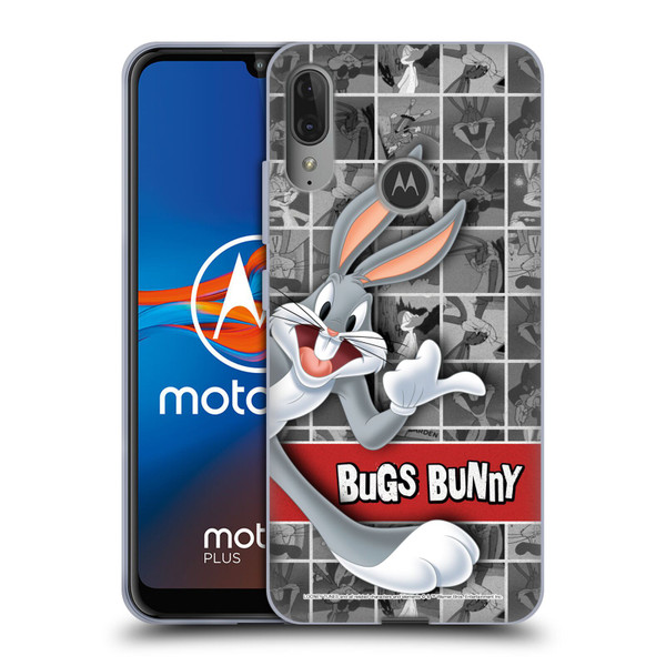 Looney Tunes Bugs Bunny Tiles Soft Gel Case for Motorola Moto E6 Plus