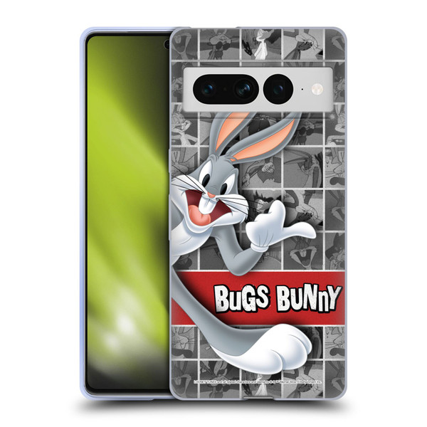 Looney Tunes Bugs Bunny Tiles Soft Gel Case for Google Pixel 7 Pro