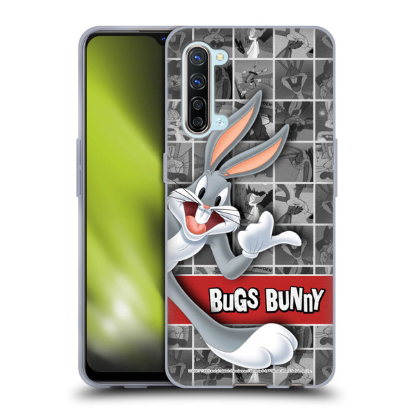 Looney Tunes Bugs Bunny Tiles Soft Gel Case for OPPO Find X2 Lite 5G