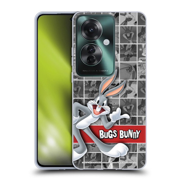 Looney Tunes Bugs Bunny Tiles Soft Gel Case for OPPO Reno11 F 5G / F25 Pro 5G