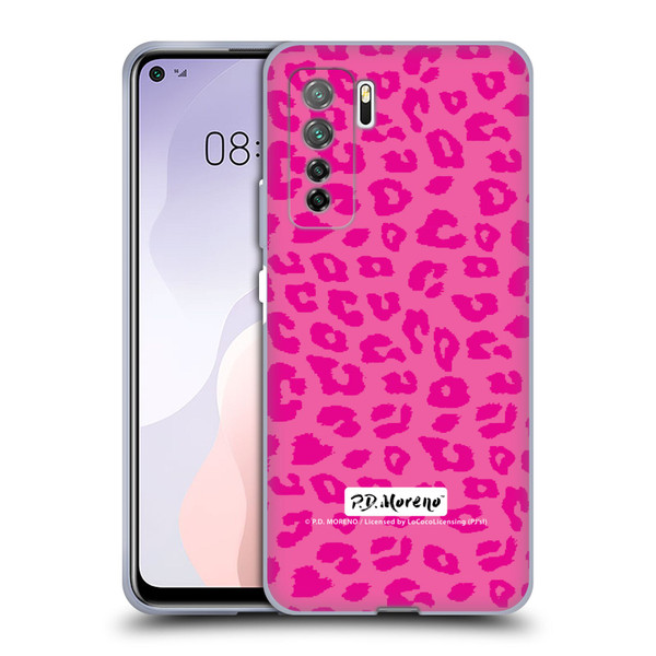 P.D. Moreno Patterns Pink Leopard Soft Gel Case for Huawei Nova 7 SE/P40 Lite 5G