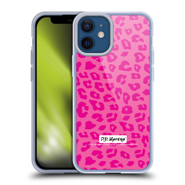 P.D. Moreno Patterns Pink Leopard Soft Gel Case for Apple iPhone 12 Mini