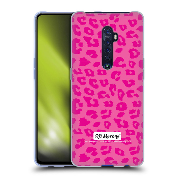 P.D. Moreno Patterns Pink Leopard Soft Gel Case for OPPO Reno 2