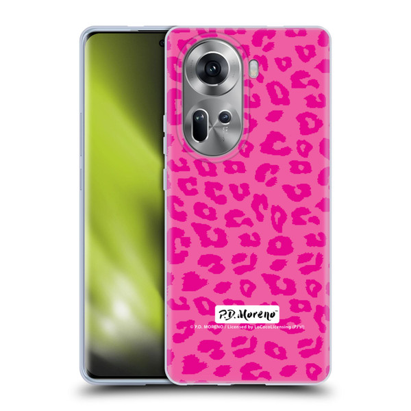 P.D. Moreno Patterns Pink Leopard Soft Gel Case for OPPO Reno11
