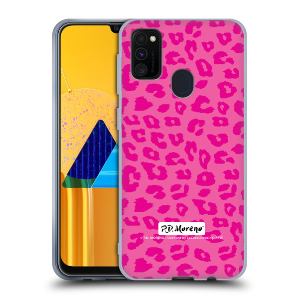 P.D. Moreno Patterns Pink Leopard Soft Gel Case for Samsung Galaxy M30s (2019)/M21 (2020)