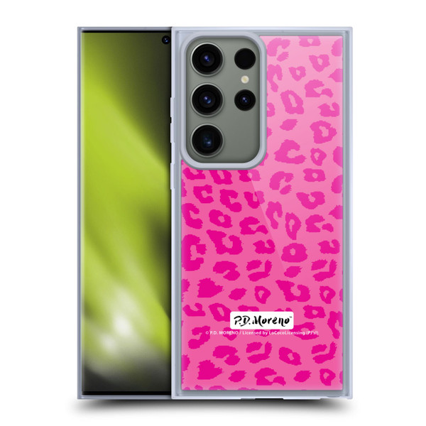 P.D. Moreno Patterns Pink Leopard Soft Gel Case for Samsung Galaxy S23 Ultra 5G