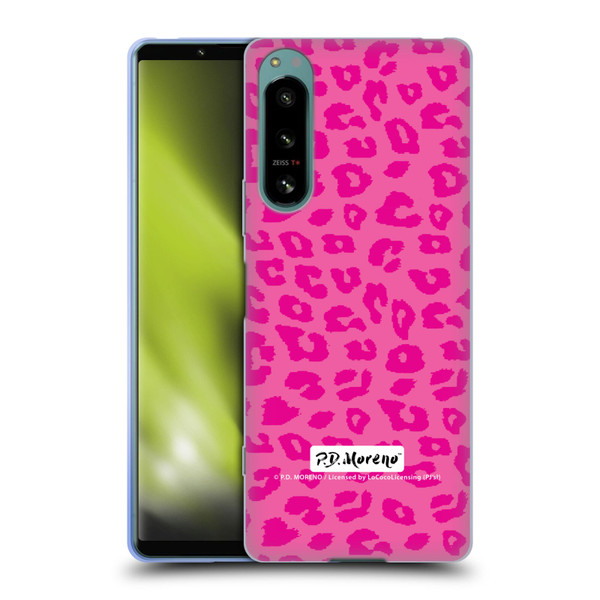 P.D. Moreno Patterns Pink Leopard Soft Gel Case for Sony Xperia 5 IV