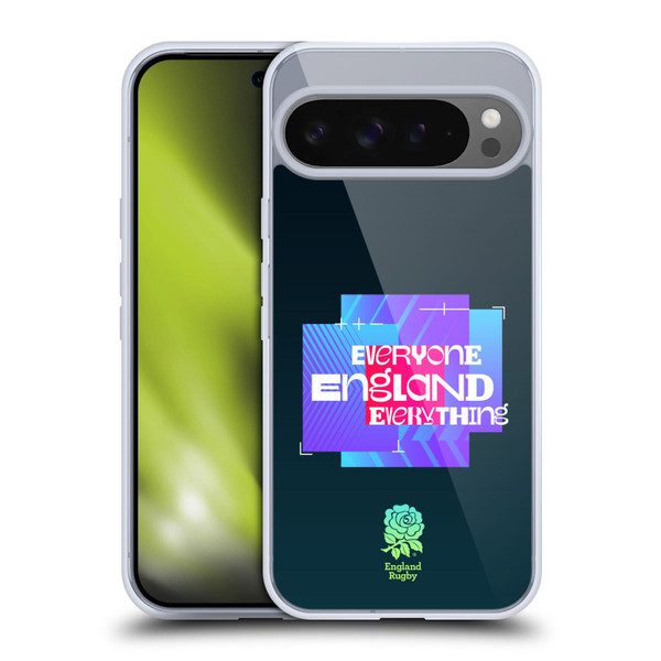 England Rugby Union This Rose Means Everything Slogan in Black Soft Gel Case for Google Pixel 9 Pro XL