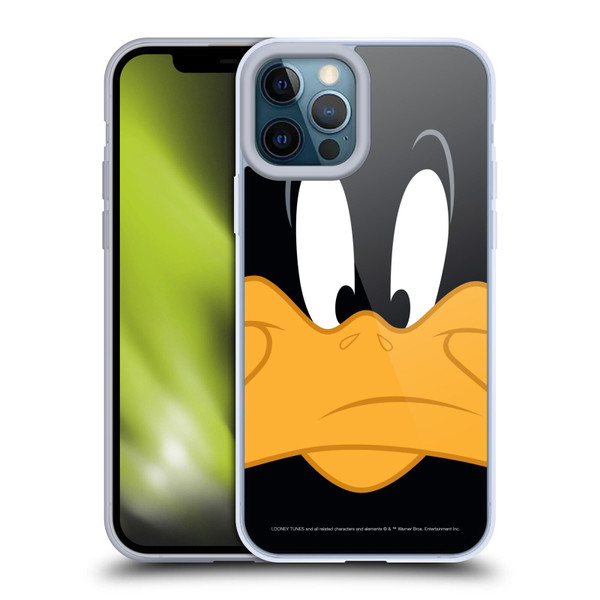 Looney Tunes Full Face Daffy Duck Soft Gel Case for Apple iPhone 12 Pro Max