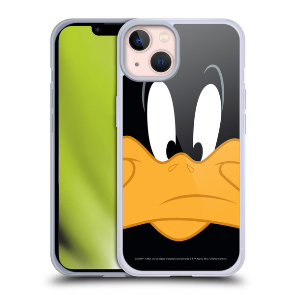 Looney Tunes Full Face Daffy Duck Soft Gel Case for Apple iPhone 13