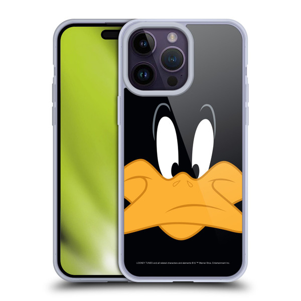 Looney Tunes Full Face Daffy Duck Soft Gel Case for Apple iPhone 14 Pro Max