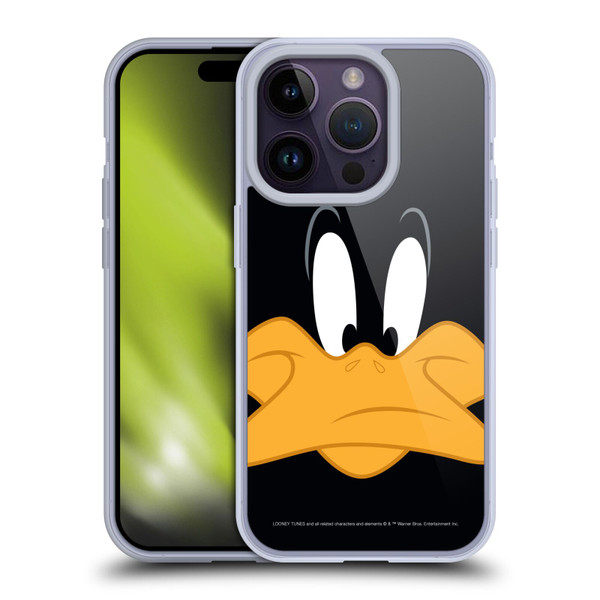 Looney Tunes Full Face Daffy Duck Soft Gel Case for Apple iPhone 14 Pro