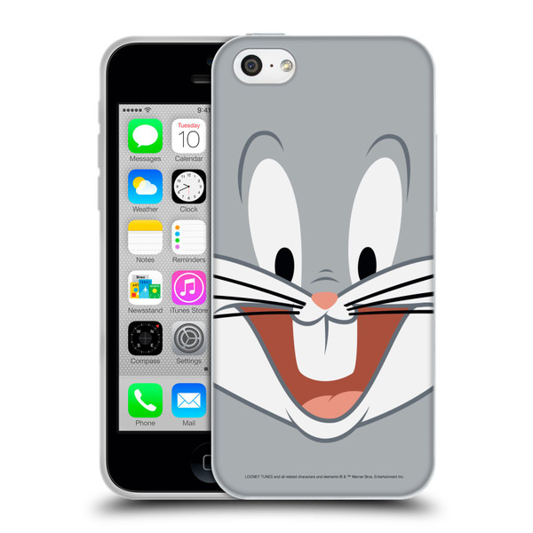 Looney Tunes Full Face Bugs Bunny Soft Gel Case for Apple iPhone 5c