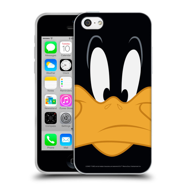 Looney Tunes Full Face Daffy Duck Soft Gel Case for Apple iPhone 5c