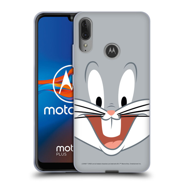Looney Tunes Full Face Bugs Bunny Soft Gel Case for Motorola Moto E6 Plus
