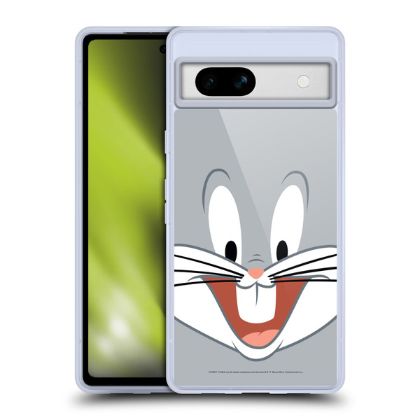 Looney Tunes Full Face Bugs Bunny Soft Gel Case for Google Pixel 7a