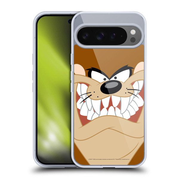 Looney Tunes Full Face Tasmanian Devil Soft Gel Case for Google Pixel 9 Pro XL