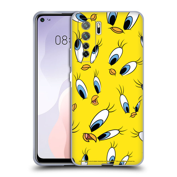 Looney Tunes Patterns Tweety Soft Gel Case for Huawei Nova 7 SE/P40 Lite 5G