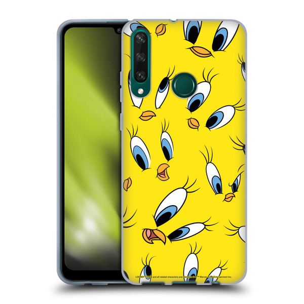 Looney Tunes Patterns Tweety Soft Gel Case for Huawei Y6p