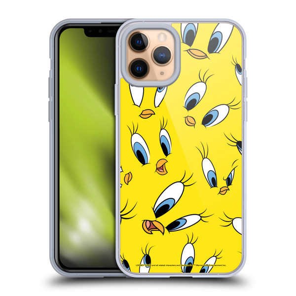 Looney Tunes Patterns Tweety Soft Gel Case for Apple iPhone 11 Pro