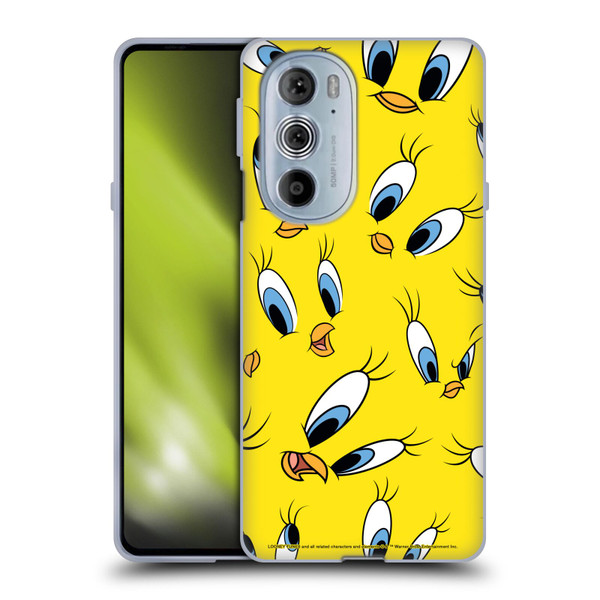 Looney Tunes Patterns Tweety Soft Gel Case for Motorola Edge X30