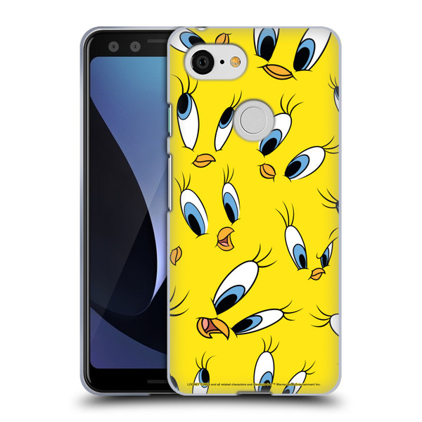 Looney Tunes Patterns Tweety Soft Gel Case for Google Pixel 3