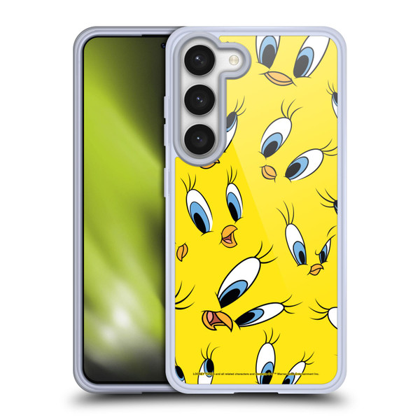 Looney Tunes Patterns Tweety Soft Gel Case for Samsung Galaxy S23 5G