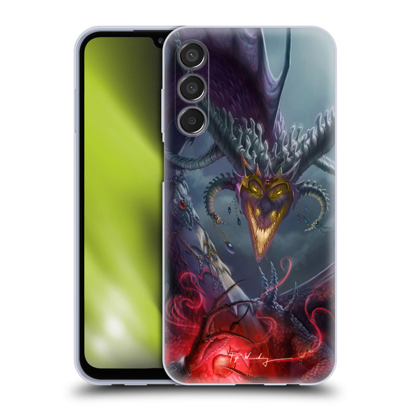 Piya Wannachaiwong Black Dragons Enchanted Soft Gel Case for Samsung Galaxy M15/F15 5G
