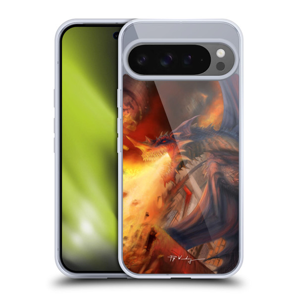 Piya Wannachaiwong Dragons Of Fire Blast Soft Gel Case for Google Pixel 9 Pro XL