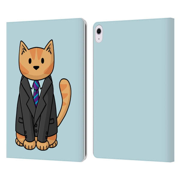 Beth Wilson Doodle Cats 2 Business Suit Leather Book Wallet Case Cover For Apple iPad Air 13 2024