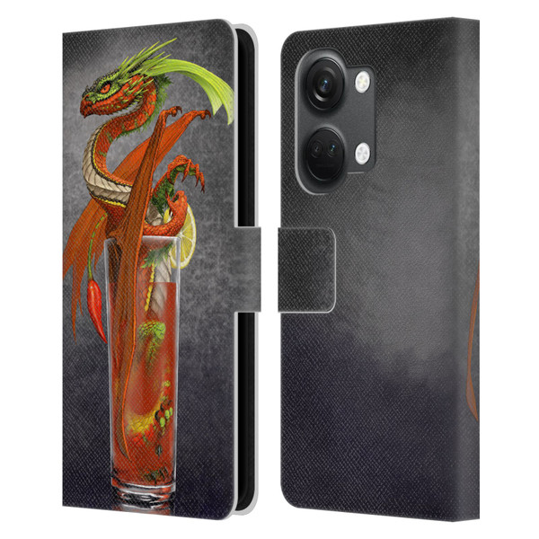 Stanley Morrison Dragons Red Tomato Bloody Mary Leather Book Wallet Case Cover For OnePlus Nord 3 5G