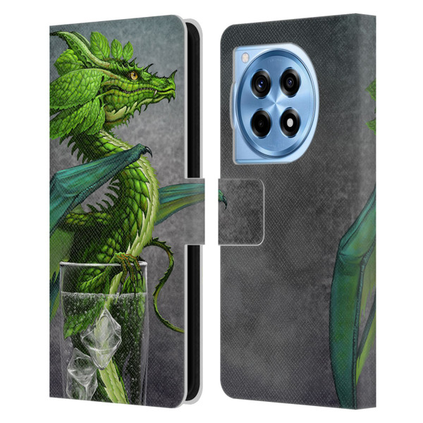 Stanley Morrison Dragons Green Mojito Drink Leather Book Wallet Case Cover For OnePlus 12R