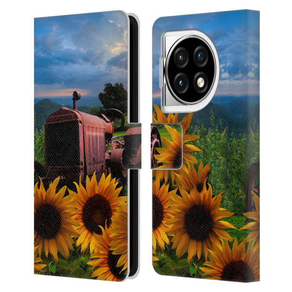 Celebrate Life Gallery Florals Tractor Heaven Leather Book Wallet Case Cover For OPPO OnePlus Ace 3 5G
