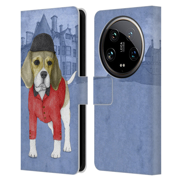 Barruf Dogs Beagle Leather Book Wallet Case Cover For Xiaomi 14 Ultra