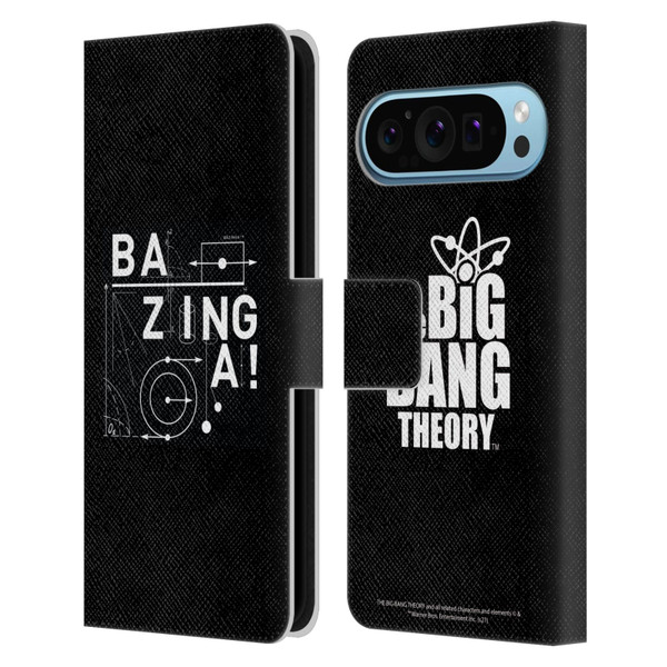 The Big Bang Theory Bazinga Physics Leather Book Wallet Case Cover For Google Pixel 9 / Pixel 9 Pro