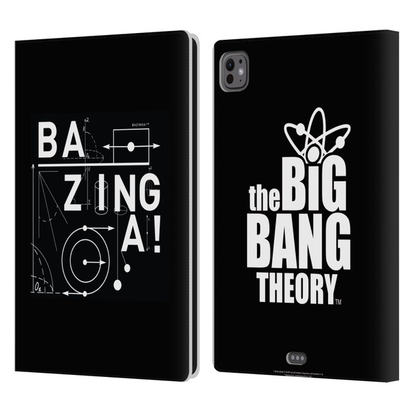 The Big Bang Theory Bazinga Physics Leather Book Wallet Case Cover For Apple iPad Pro 11 M4 2024