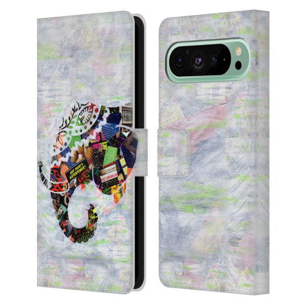 Artpoptart Animals Elephant Leather Book Wallet Case Cover For Google Pixel 9 Pro XL