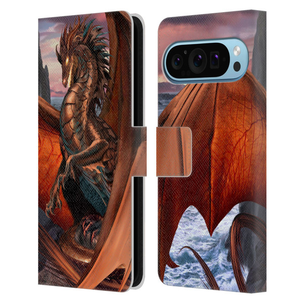 Ruth Thompson Dragons Coppervein Leather Book Wallet Case Cover For Google Pixel 9 / Pixel 9 Pro