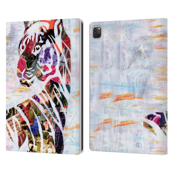 Artpoptart Animals Tiger Leather Book Wallet Case Cover For Apple iPad Pro 13 M4 2024