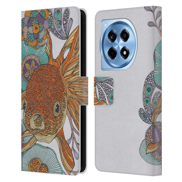 Valentina Animals And Floral Little Fish Leather Book Wallet Case Cover For OnePlus 12R