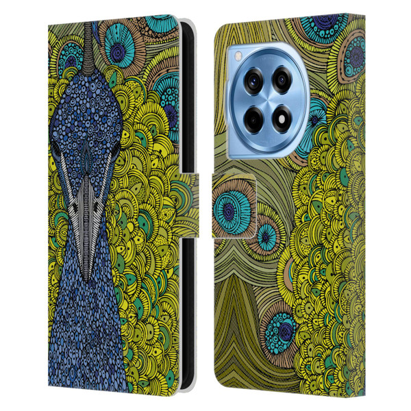 Valentina Birds The Peacock Leather Book Wallet Case Cover For OnePlus 12R