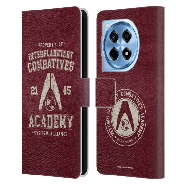 EA Bioware Mass Effect 3 Badges And Logos Interplanetary Combatives Leather Book Wallet Case Cover For OnePlus 12R