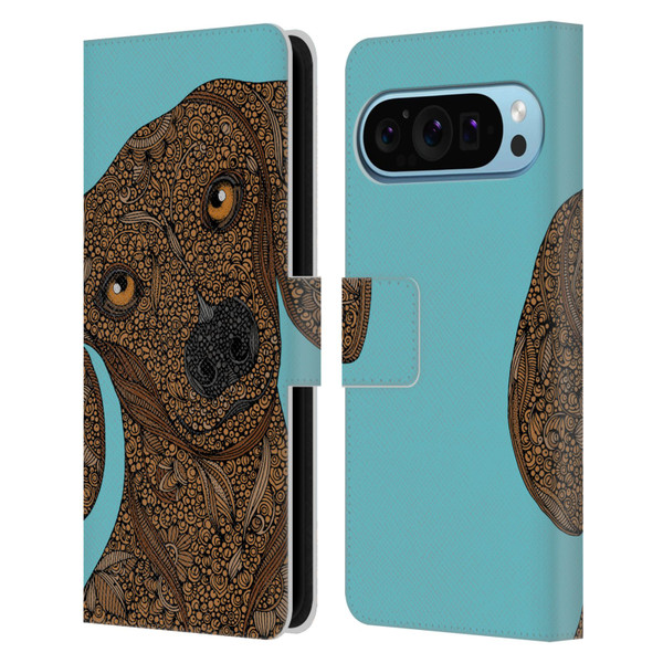 Valentina Dogs Dachshund Leather Book Wallet Case Cover For Google Pixel 9 / Pixel 9 Pro